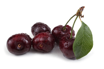 Poster - Cherry isolated on white background