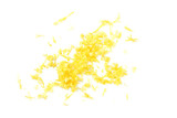 Fototapeta  - lemon zest isolated on white background. healthy food