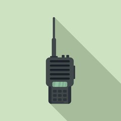 Sticker - Walkie talkie icon. Flat illustration of walkie talkie vector icon for web design