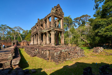 Ancient of Prasat Preah Khan temple at Angkor Wat complex, Angkor Wat Archaeological Park in Siem Reap, Cambodia UNESCO World Heritage Site