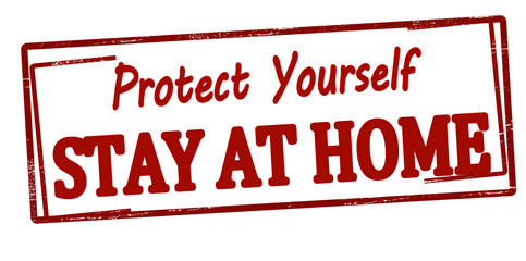 Canvas Print - Protect yourself stay at home