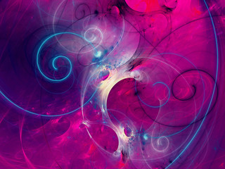 purple abstract fractal background 3d rendering illustration