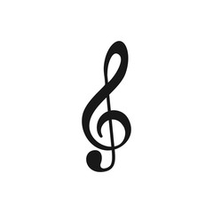 Wall Mural - Music notes icon. Vector symbols on white background.