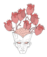 Poster - Creative design of mutant brain