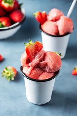 Poster - Summer strawberry ice cream