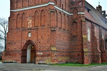 Canvas Print - Church of St. George, founded in 1313, formerly Friedland Church. City Pravdinsk, before 1946 Friedland, Kaliningrad region,  Russia