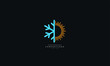 Hot and cold symbol. Sun and snowflake all season concept logo