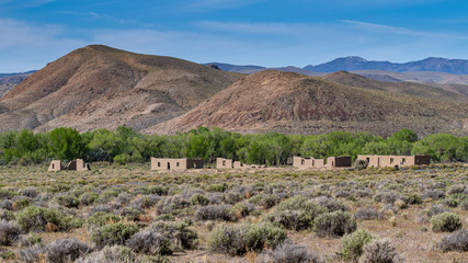 Poster - Fort Churchill,  USA, Ruins of a United States Army fort and a way station on the Pony Express route in Lyon County Nevada.