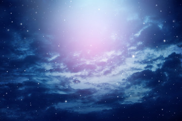 Wall Mural - night sky with stars.