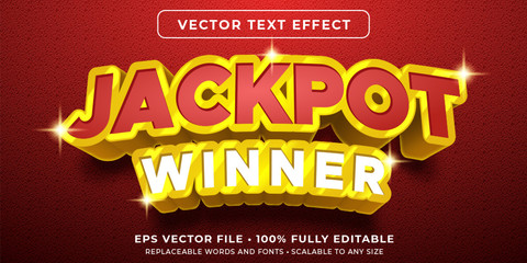 Wall Mural - editable text effect - jackpot prize style