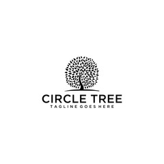 Canvas Print - Creative luxury Tree nature sign logo design vector template