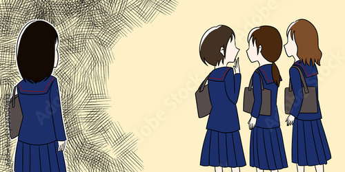 いじめ 学校生活 女性 イラスト Stock Illustration Adobe Stock いじめ 学校生活 女性 イラスト Stock Illustration Adobe Stock