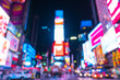  time square at nigh with colorful lighting, -blurred for background.