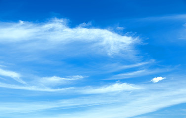 Wall Mural - sunny background, blue sky with clouds