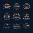 © Macrovector - Vintage Store Logos Set