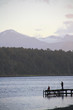© Till - Two anglers on a jetty at Lake Manihapua, New Zealand