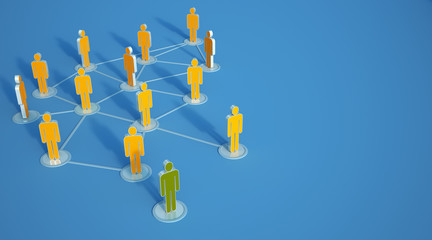 Wall Mural - contact network