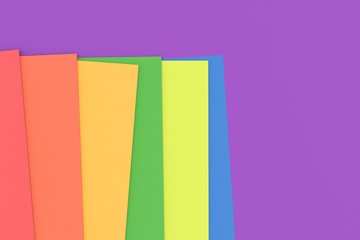 Aufkleber - Abstract Colorful paper texture background. Minimal geometric top view simple copy space for backdrop design