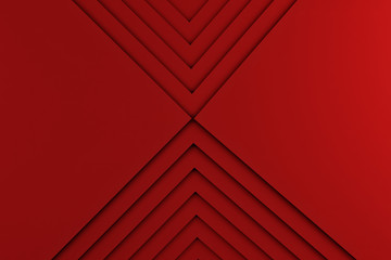 Aufkleber - Simple Red Cardboard stack texture .red paper texture geometric top view simple copy space for backdrop design