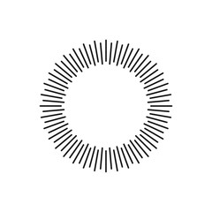 Wall Mural - vintage sunburst. star burst design element on white background