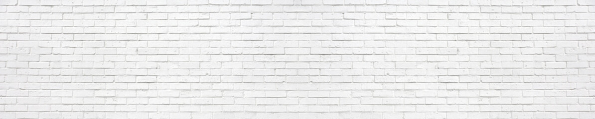 Wall Mural - white brick wall may used as background