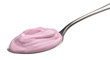 © xamtiw - Blueberry yogurt in spoon isolated on white background