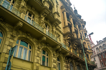 Wall Mural - View of the city streets and architecture. Prague, Czech Republic