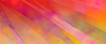 Colorful Abstract Background With Diagonal Shapes And Stripes In Mottled Bright Colors Of Red Pink Orange Purple Green Yellow And Gold