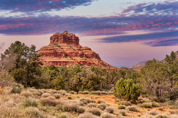 Wall Mural - sedona red rocks butte