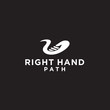 Road / river hand logo