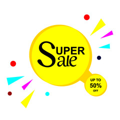 Vector Illustration sale. Special offer, big sale, discount, mega sale banner.