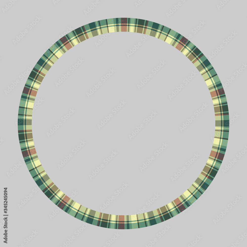 Round Border Frame Pattern Round frame vector vintage pattern design template. Circle border ...