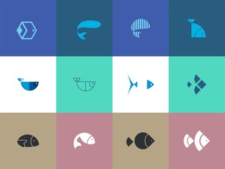 set of Premium fish logo design