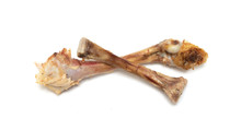 Chicken Bone Isolated On A White Background.