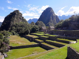 Wall Mural - Machu Picchu pueblo in peruvian andes