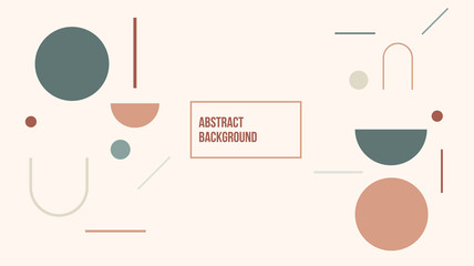 Wall Mural - geometric minimalist abstract background template elements modern.applicable for flyer, brochures, p