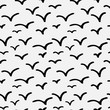 seamless abstract background with birds