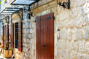 Wall Mural - Beautiful view of the streets of Perast, Montenegro