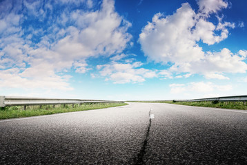 Poster - Clear highway road