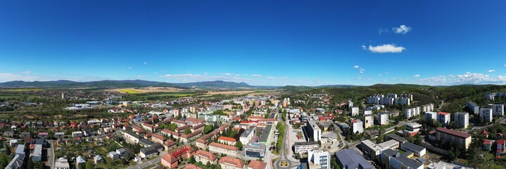 Wall Mural - Aerial view of the town of Vranov nad Toplou in Slovakia