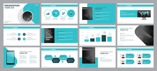 Wall Mural - template presentation design and page layout design for brochure ,book , magazine,annual report and 