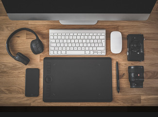 Graphic designer desk