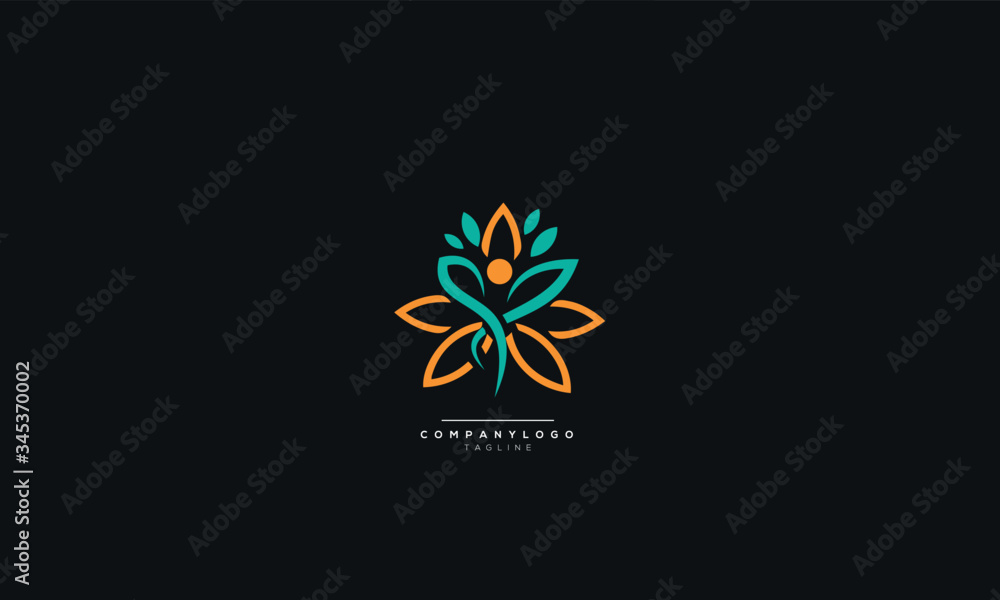 Wellness vector logo design template Stock Vector | Adobe Stock