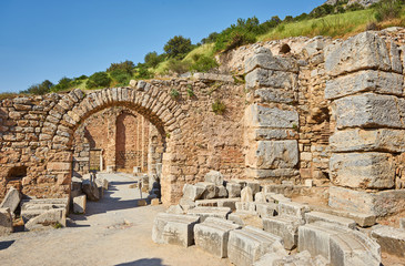 Wall Mural - The ruined ancient city of Ephesus, Selcuk