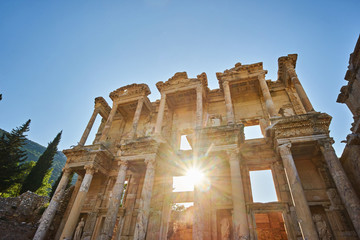 Wall Mural - The library of Celsus at the ancient site of Ephesus