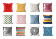 © New Africa - Set of different pillows on white background