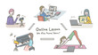 © AquaMarina - Remote online lesson, We stay home learn!