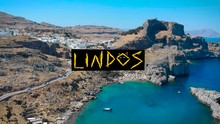 Lindos Font In Aerial Overview - A Town In Greece (Rhodes)
