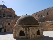 Stone Dome On Top Of Church Of The Holy Sepulchre, Jerusalem, Israel, Near East
