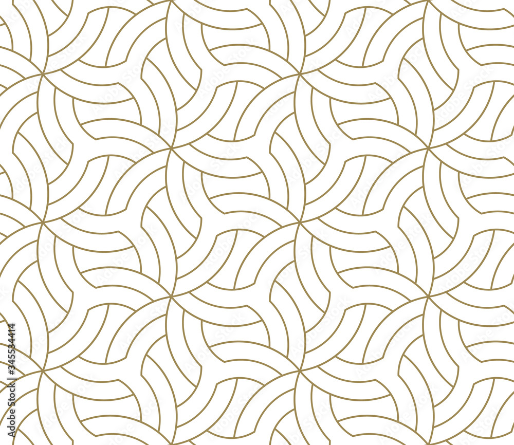 Seamless floral pattern with abstract geometric flower line texture ...